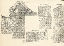 Douglas County - Superior, South Range, Brule, Bennett, Wisconsin State Atlas 1930c